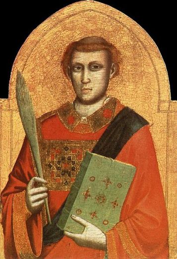 St. Lawrence  ca. 1320-1325 by Giotto di Bondone 1266-1337 Chaalis Abbey